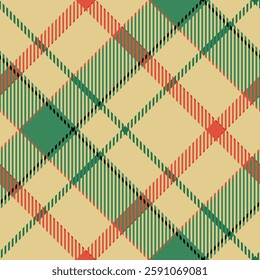 Tartan Plaid Vector Seamless Pattern. Classic Plaid Tartan. for Scarf, Dress, Skirt, Other Modern Spring Autumn Winter Fashion Textile Design.