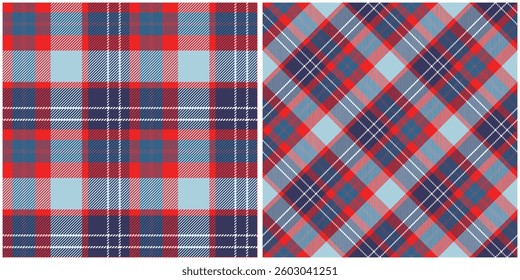 Tartan Plaid Vector Seamless Pattern. Tartan Seamless Pattern. Seamless Tartan Illustration Vector Set for Scarf, Blanket, Other Modern Spring Summer Autumn Winter Holiday Fabric Print.