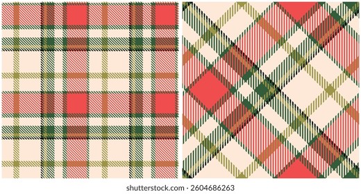 Tartan Plaid Vector Seamless Pattern. Scottish Tartan Seamless Pattern. Template for Design Ornament. Seamless Fabric Texture.