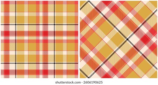 Tartan Plaid Vector Seamless Pattern. Plaids Pattern Seamless. for Scarf, Dress, Skirt, Other Modern Spring Autumn Winter Fashion Textile Design.