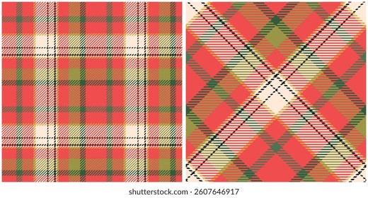 Tartan Plaid Vector Seamless Pattern. Checkerboard Pattern. for Scarf, Dress, Skirt, Other Modern Spring Autumn Winter Fashion Textile Design.