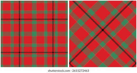 Tartan Plaid Vector Seamless Pattern. Abstract Check Plaid Pattern. Traditional Scottish Woven Fabric. Lumberjack Shirt Flannel Textile. Pattern Tile Swatch Included.