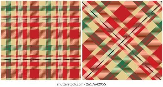 Tartan Plaid Vector Seamless Pattern. Gingham Patterns. Traditional Scottish Woven Fabric. Lumberjack Shirt Flannel Textile. Pattern Tile Swatch Included.