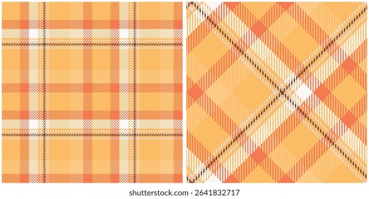 Tartan Plaid Vector Seamless Pattern. Scottish Tartan Seamless Pattern. Traditional Scottish Woven Fabric. Lumberjack Shirt Flannel Textile. Pattern Tile Swatch Included.