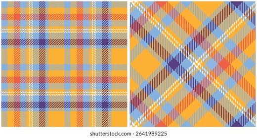 Tartan Plaid Vector Seamless Pattern. Checker Pattern. Traditional Scottish Woven Fabric. Lumberjack Shirt Flannel Textile. Pattern Tile Swatch Included.