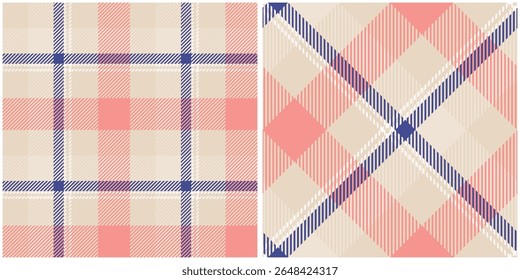 Tartan Plaid Vector Seamless Pattern. Traditional Scottish Checkered Background. Traditional Scottish Woven Fabric. Lumberjack Shirt Flannel Textile. Pattern Tile Swatch Included.