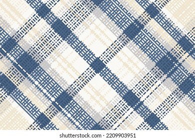 Tartan or plaid vintage color pattern. Vector illustration.