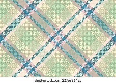 Tartan Plaid With Vintage Color Pattern. Vector illustration. 