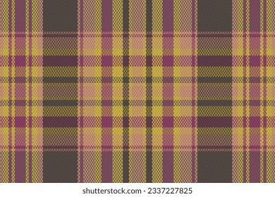 Tartan or plaid vintage color pattern. Vector illustration.