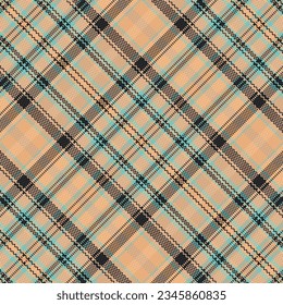 Tartan or plaid vintage color pattern. Vector illustration.