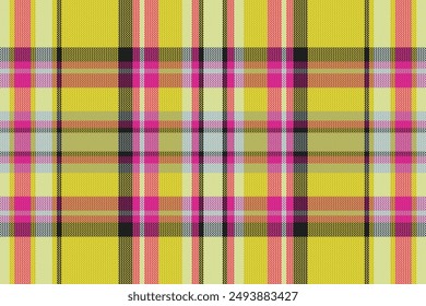 Tartan or plaid vintage color pattern. Vector illustration.