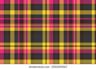 Tartan or plaid vintage color pattern. Vector illustration.