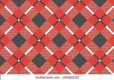 Tartan plaid,gingham pattern teblechloth.Vector illustration.Texture from rhombus/squares for - plaid, tablecloths, dresses, paper, bedding, blankets, quilts and other textile products