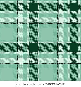 Tartan Plaids pattern seamless green white colour background.  Xmas Scottish Buffolo check flannel art design fo print fabric clots jacket kilt cotton fashion lumberjack 