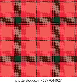 Tartan Plaids pattern seamless red color background.  Xmas Scottish Buffolo check flannel art design fo print fabric clots jacket kilt cotton fashion lumberjack tablecloth