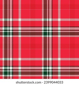 Tartan Plaids pattern seamless red color background.  Xmas Scottish Buffolo check flannel art design fo print fabric clots jacket kilt cotton fashion lumberjack tablecloth