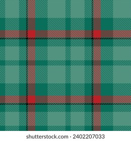 Tartan Plaids pattern seamless red green color background.  Xmas Scottish Buffalo check flannel art design for print fabric clots jacket kilt cotton fashion lumberjack 