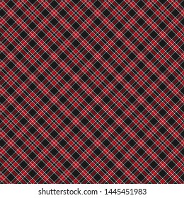Tartan, Red and Black plaid pattern.Texture for plaid, tablecloths, clothes, shirts, dresses, paper, bedding, blankets, quilts and other textile products. Vector illustration EPS 10