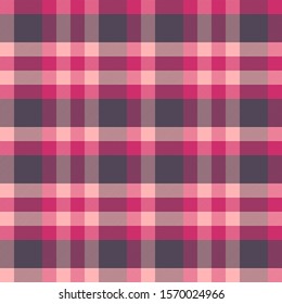 Tartan red and pink pattern.Texture for plaid, tablecloths, clothes, shirts, dresses, paper, bedding, blankets, quilts and other textile products. Vector illustration EPS 10