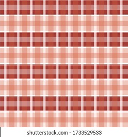Tartán - fondo elegante cuadrado rojo. Textos para manteles, manteles, ropa, papel, ropa de cama, mantas, mantas y otros textiles. Ilustración del vector EPS 10