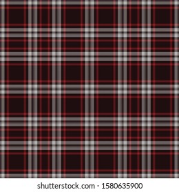 Tartan red and white pattern.Texture for plaid, tablecloths, clothes, shirts, dresses, paper, bedding, blankets, quilts and other textile products. Vector illustration EPS 10