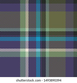 Tartan scotland seamless plaid pattern vector. Retro background fabric. Vintage check color square geometric texture for textile print, wrapping paper, gift card, wallpaper flat design.
