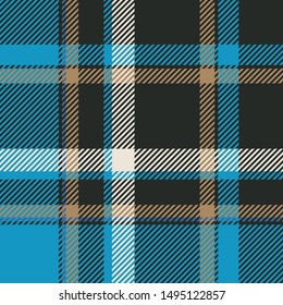 Tartan scotland seamless plaid pattern vector. Retro background fabric. Vintage check color square geometric texture for textile print, wrapping paper, gift card, wallpaper flat design.