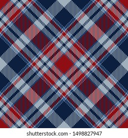 Tartan scotland seamless plaid pattern vector. Retro background fabric. Vintage check color square geometric texture for textile print, wrapping paper, gift card, wallpaper flat design.