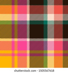 Tartan scotland seamless plaid pattern vector. Retro background fabric. Vintage check color square geometric texture for textile print, wrapping paper, gift card, wallpaper flat design.