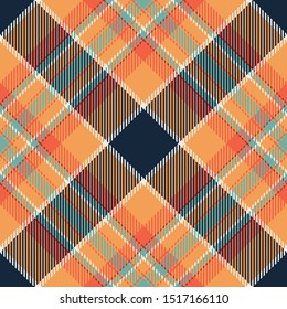 Tartan scotland seamless plaid pattern vector. Retro background fabric. Vintage check color square geometric texture for textile print, wrapping paper, gift card, wallpaper flat design.