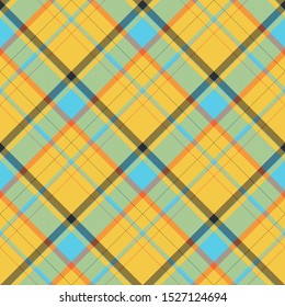 Tartan scotland seamless plaid pattern vector. Retro background fabric. Vintage check color square geometric texture for textile print, wrapping paper, gift card, wallpaper flat design.