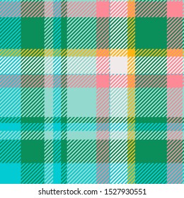 Tartan scotland seamless plaid pattern vector. Retro background fabric. Vintage check color square geometric texture for textile print, wrapping paper, gift card, wallpaper flat design.