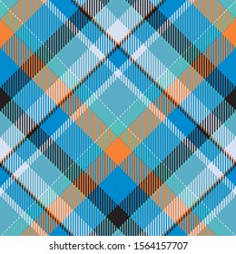 Tartan scotland seamless plaid pattern vector. Retro background fabric. Vintage check color square geometric texture for textile print, wrapping paper, gift card, wallpaper flat design.