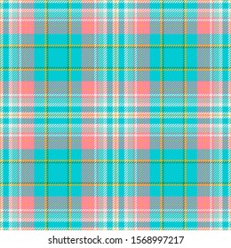 Tartan scotland seamless plaid pattern vector. Retro background fabric. Vintage check color square geometric texture for textile print, wrapping paper, gift card, wallpaper flat design.