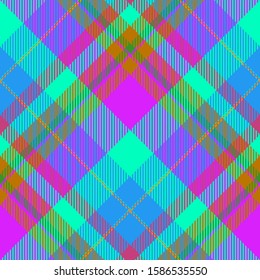 Tartan scotland seamless plaid pattern vector. Retro background fabric. Vintage check color square geometric texture for textile print, wrapping paper, gift card, wallpaper flat design.