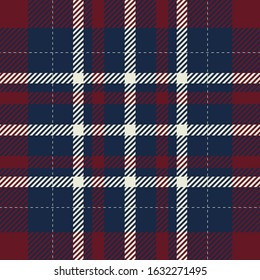 Tartan scotland seamless plaid pattern vector. Retro background fabric. Vintage check color square geometric texture for textile print, wrapping paper, gift card, wallpaper flat design.