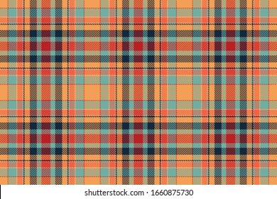 Tartan scotland seamless plaid pattern vector. Retro background fabric. Vintage check color square geometric texture for textile print, wrapping paper, gift card, wallpaper flat design.