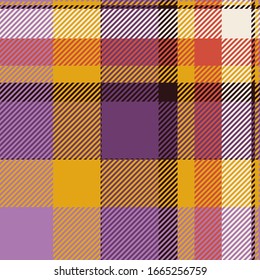 Tartan scotland seamless plaid pattern vector. Retro background fabric. Vintage check color square geometric texture for textile print, wrapping paper, gift card, wallpaper flat design.