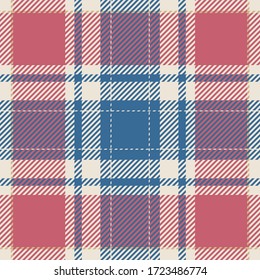 Tartan scotland seamless plaid pattern vector. Retro background fabric. Vintage check color square geometric texture for textile print, wrapping paper, gift card, wallpaper flat design.