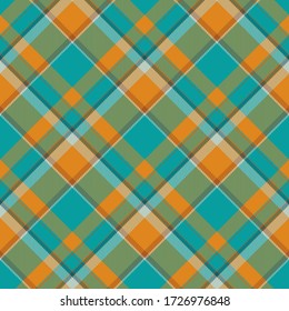 Tartan scotland seamless plaid pattern vector. Retro background fabric. Vintage check color square geometric texture for textile print, wrapping paper, gift card, wallpaper flat design.