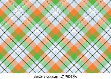 Tartan scotland seamless plaid pattern vector. Retro background fabric. Vintage check color square geometric texture for textile print, wrapping paper, gift card, wallpaper flat design.