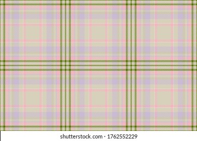 Tartan Scotland nahtlose Plaid Muster Vektor. Retro-Hintergrundgewebe. Vintage überprüfen die quadratische geometrische Struktur für den Stoffdruck, Packpapier, Geschenkkarte, Tapete flach Design.