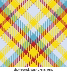 Tartan Scotland nahtlose Plaid Muster Vektor. Retro-Hintergrundgewebe. Vintage überprüfen die quadratische geometrische Struktur für den Stoffdruck, Packpapier, Geschenkkarte, Tapete flach Design.