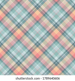 Tartan scotland seamless plaid pattern vector. Retro background fabric. Vintage check color square geometric texture for textile print, wrapping paper, gift card, wallpaper flat design.