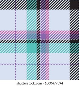 Tartan scotland seamless plaid pattern vector. Retro background fabric. Vintage check color square geometric texture for textile print, wrapping paper, gift card, wallpaper flat design.