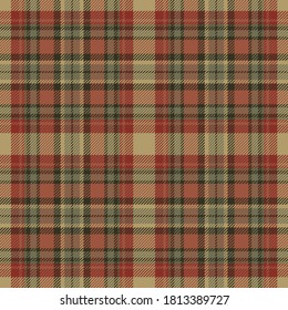 Tartán escotland sin costura vector de patrón inmaculado. Tela de fondo retro. Vintage marca el color de la textura geométrica cuadrada para la impresión textil, papel de envoltura, tarjeta de regalo, papel pintado de fondo plano.