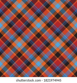 Tartan scotland seamless plaid pattern vector. Retro background fabric. Vintage check color square geometric texture for textile print, wrapping paper, gift card, wallpaper flat design.