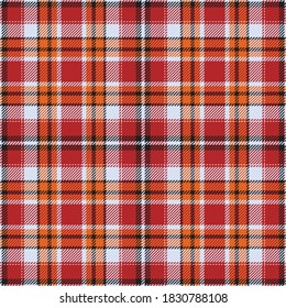 Tartan scotland seamless plaid pattern vector. Retro background fabric. Vintage check color square geometric texture for textile print, wrapping paper, gift card, wallpaper flat design.