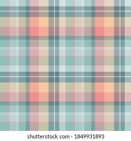 Tartan scotland seamless plaid pattern vector. Retro background fabric. Vintage check color square geometric texture for textile print, wrapping paper, gift card, wallpaper flat design.