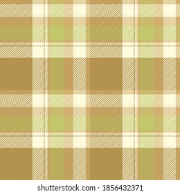 Tartan Scotland nahtlose Plaid Muster Vektor in Grün. Retro-Hintergrundgewebe. Vintage überprüfen die quadratische geometrische Struktur für den Stoffdruck, Packpapier, Geschenkkarte, Tapete flach Design.